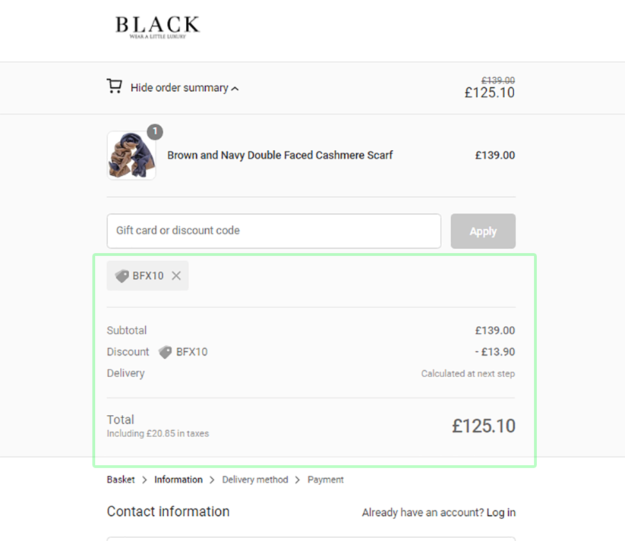 How to Add a Promo Code on a Mobile – Black.co.uk