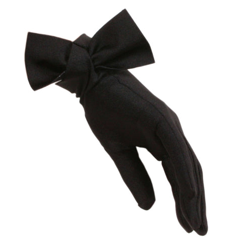 ladies black evening gloves