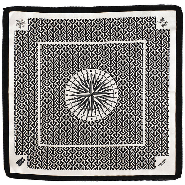 ‘The Right Direction’ Italian Silk Pocket Square