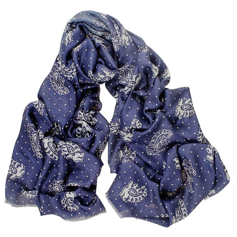 Mens Silk Scarves | Buy Polka Dot and Paisley Scarves for Men – Black.co.uk