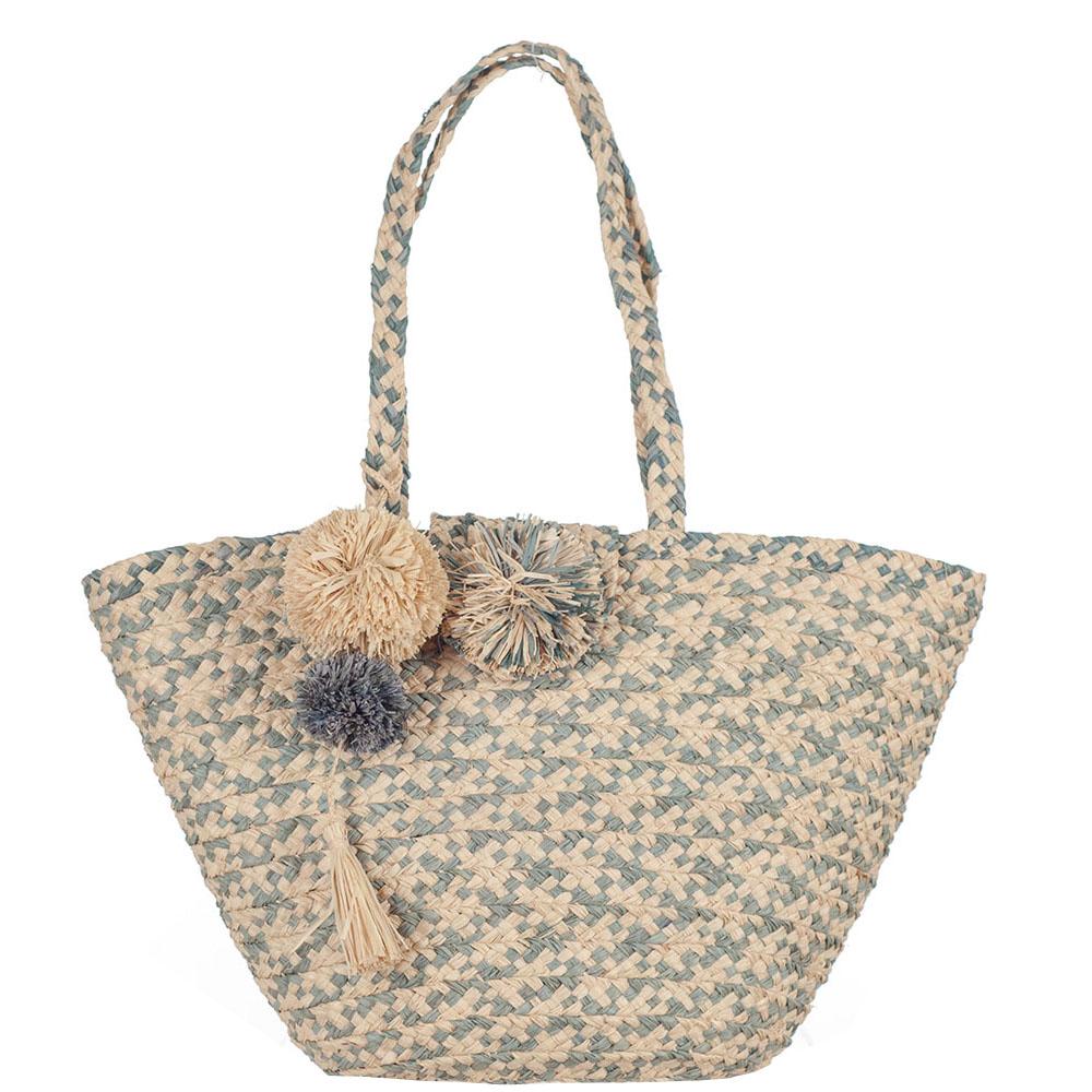 pom pom tote bag