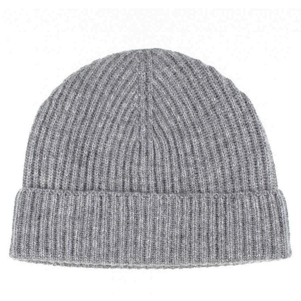 Grey Cashmere Beanie – Black.co.uk