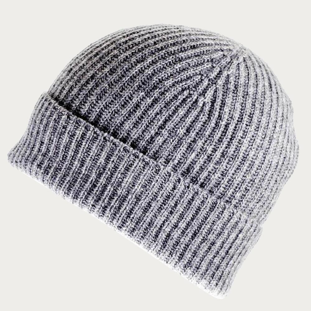 Grey Cashmere Beanie – Black.co.uk