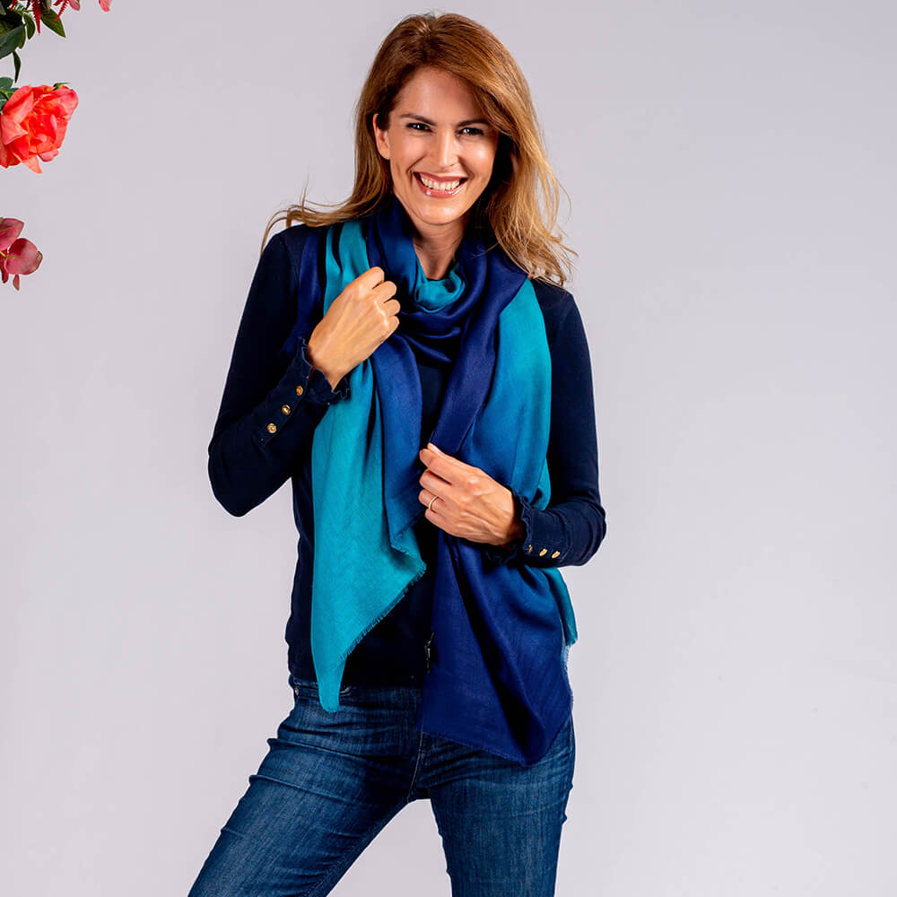 How To Wear A Cashmere & Silk Wrap –