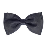 Black Paisley Silk Bow Tie