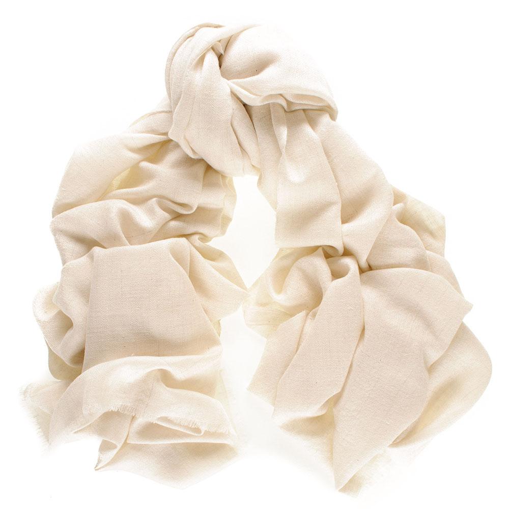 white cashmere shawl