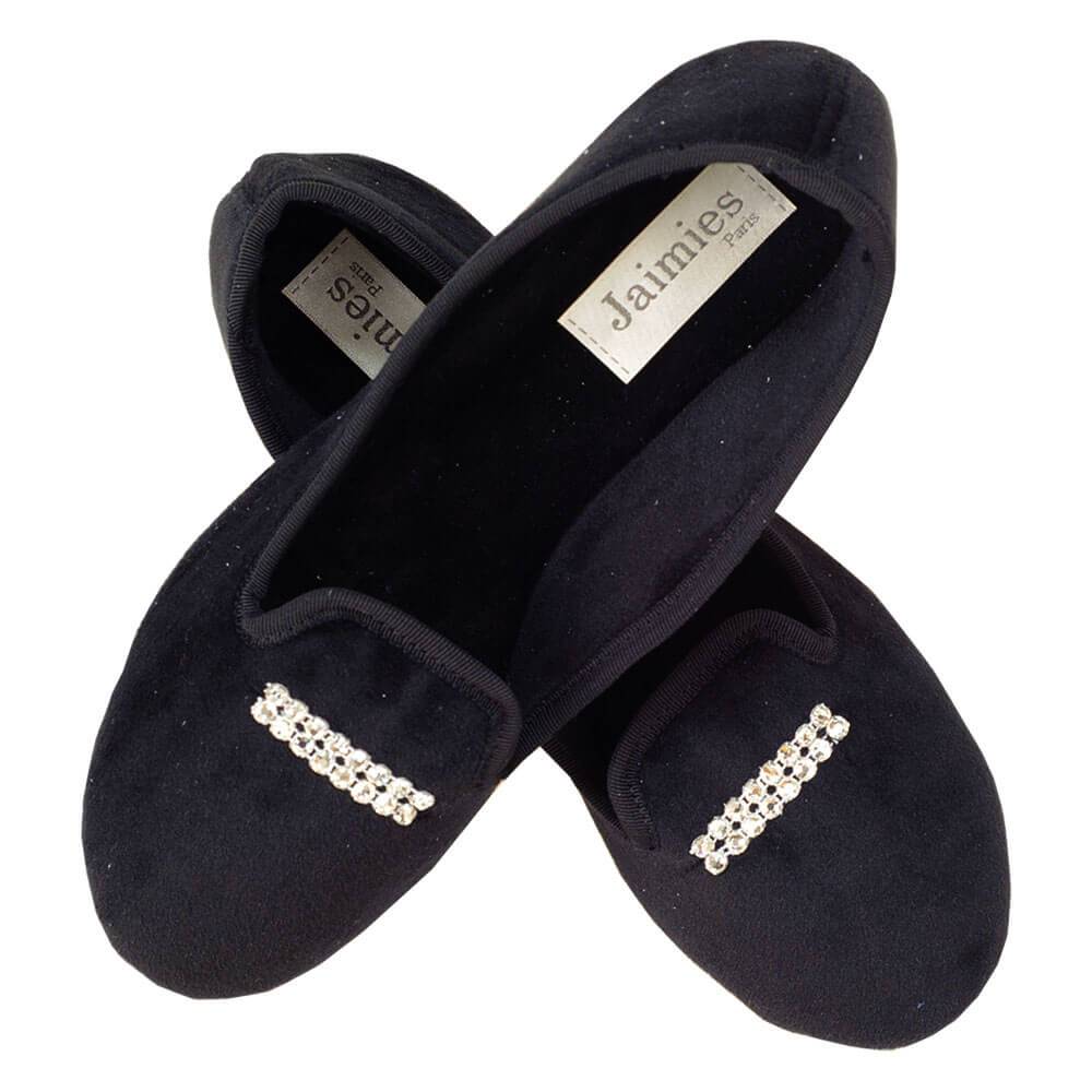 black velvet slippers womens