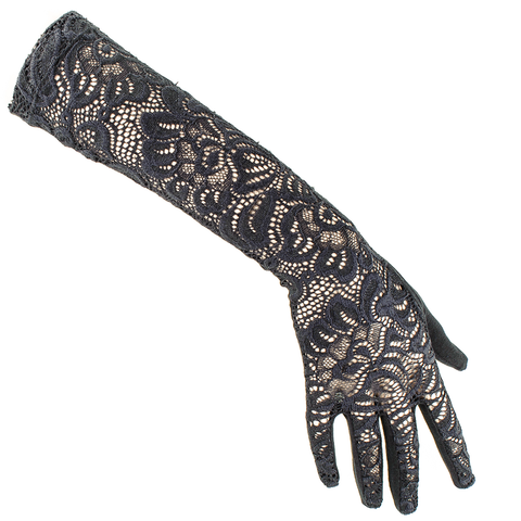 long silk evening gloves