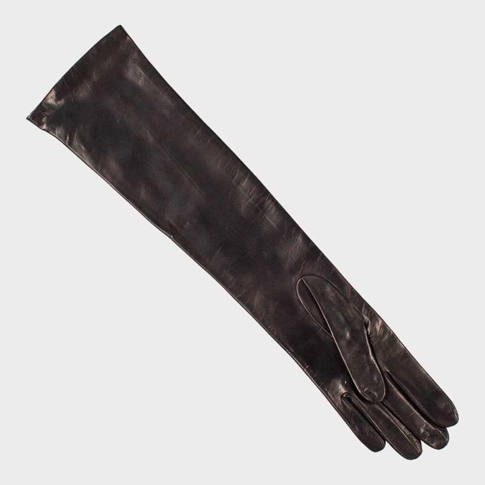 long dark cured leather