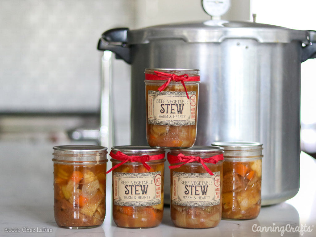 Beef Stew with Vegetables Pressure Canning Recipe | CanningCrafts.com