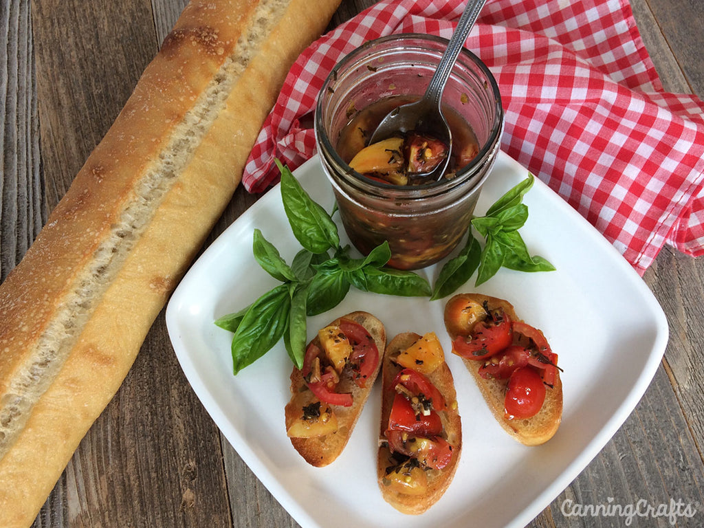 Bruschetta in a Jar Canning Recipe | CanningCrafts.com