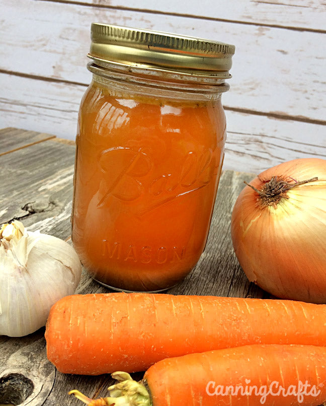 Slow Cooker Chicken Bone Broth Recipe & the healthy benefits of eating bone broth | CanningCrafts.com