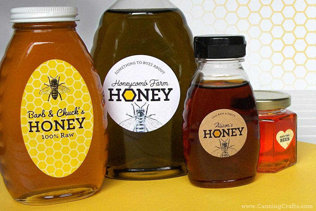 Custom Honey Jar Labels | CanningCrafts.com