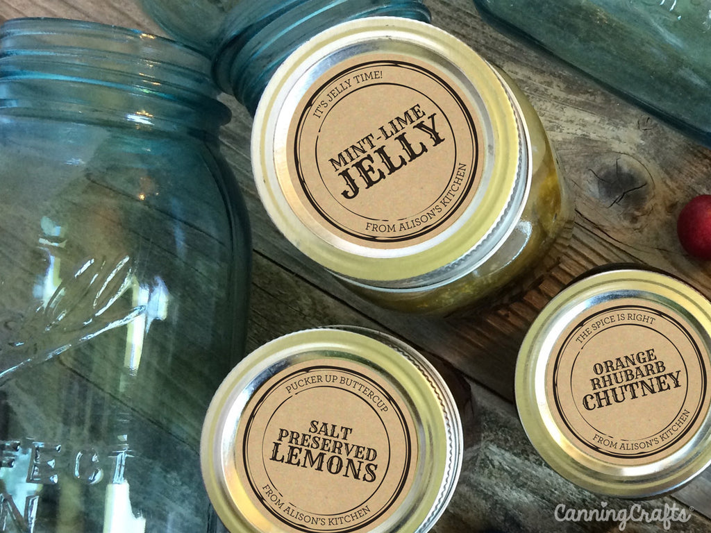 Custom Kraft Apothecary Canning Labels | CanningCrafts.com