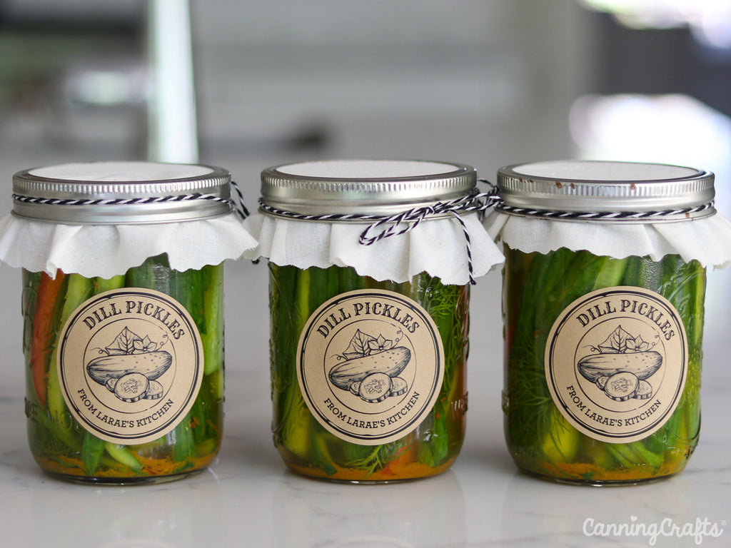Crispy Dill Pickle Canning Recipe | CanningCrafts.com