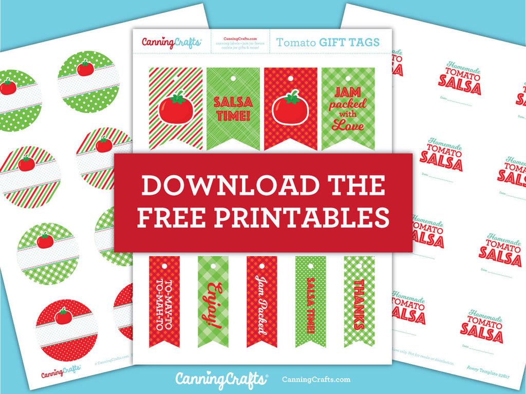 FREE Printable Tomato Canning Labels & Tags | CanningCrafts