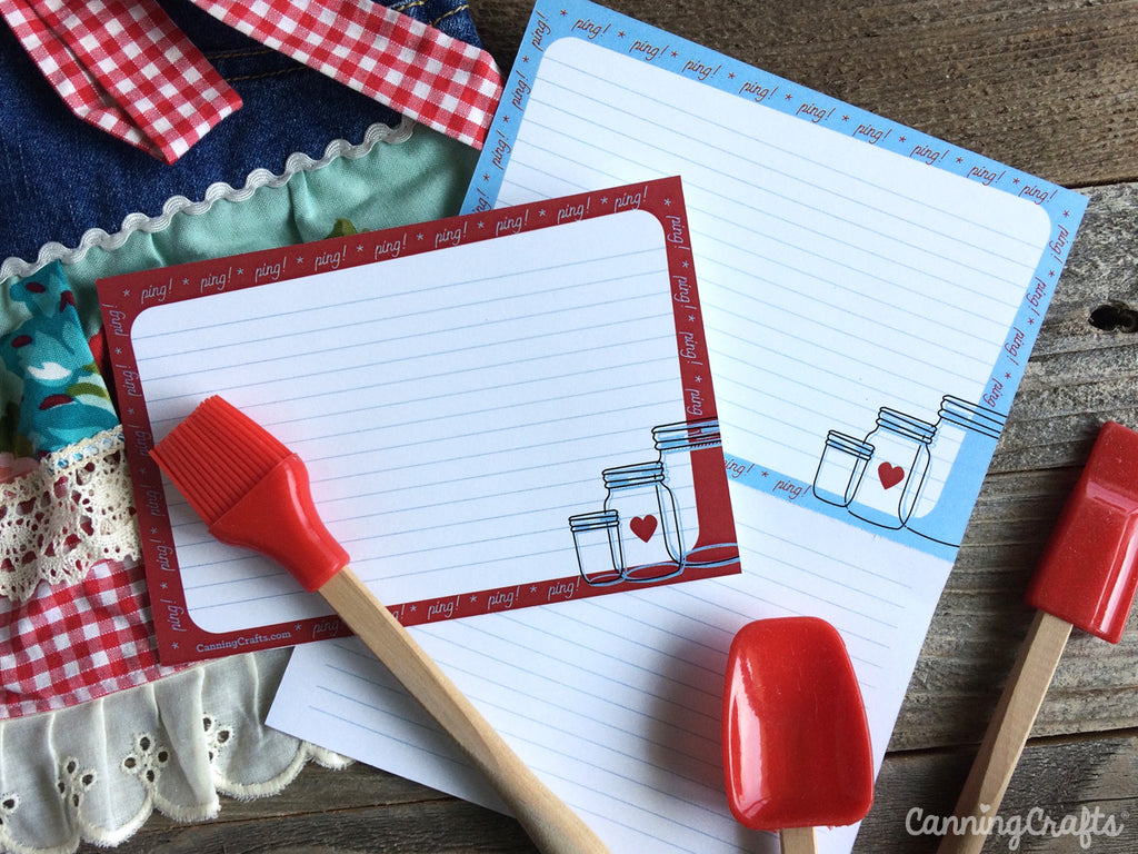Free Printable recipe cards from CanningCrafts