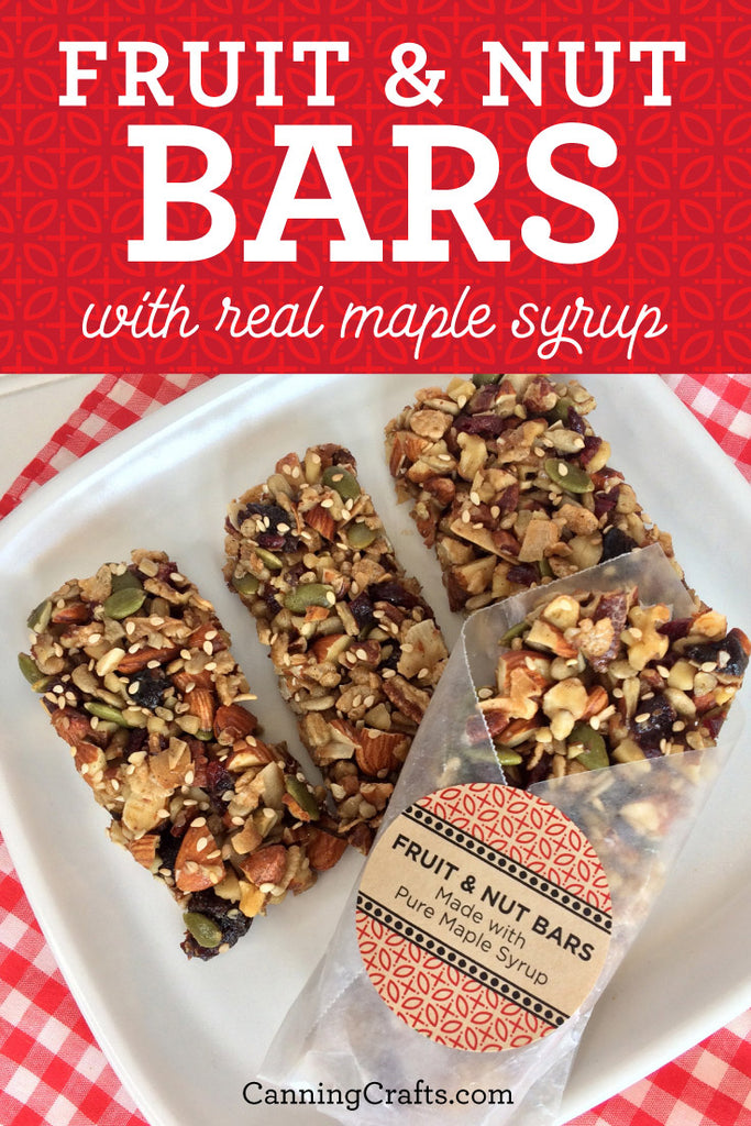 Fruit & Nut Bars Recipe with PURE Maple Syrup | CanningCrafts.com