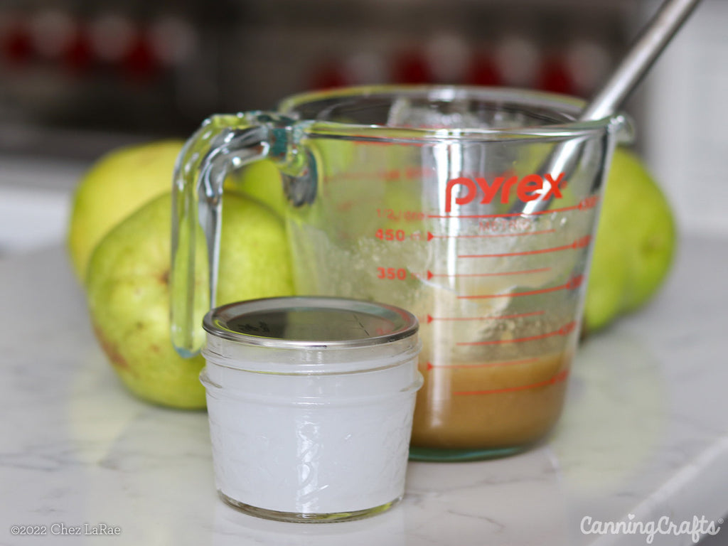 Honey Pear Jam Canning Recipe with Pomona's Pectin Calcium Water | CanningCrafts.com