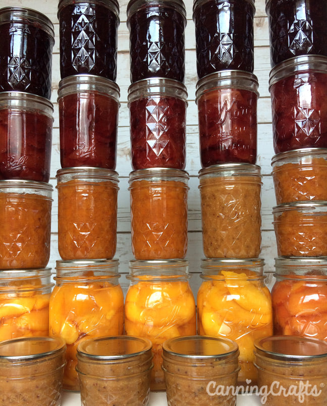 Home Preserved Food in Jars from a Hosting a Canning Party | CanningCrafts.com