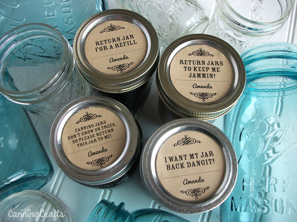 Return Jar Canning Labels to get your mason jars brought back | CanningCrafts.com