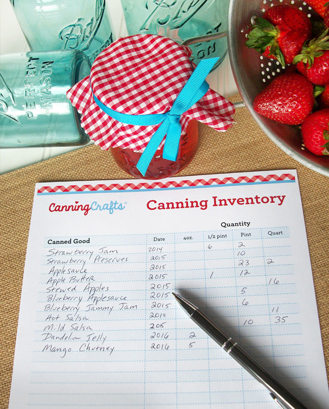 Hosting a Canning Party Printable Inventory Sheet | CanningCrafts.com