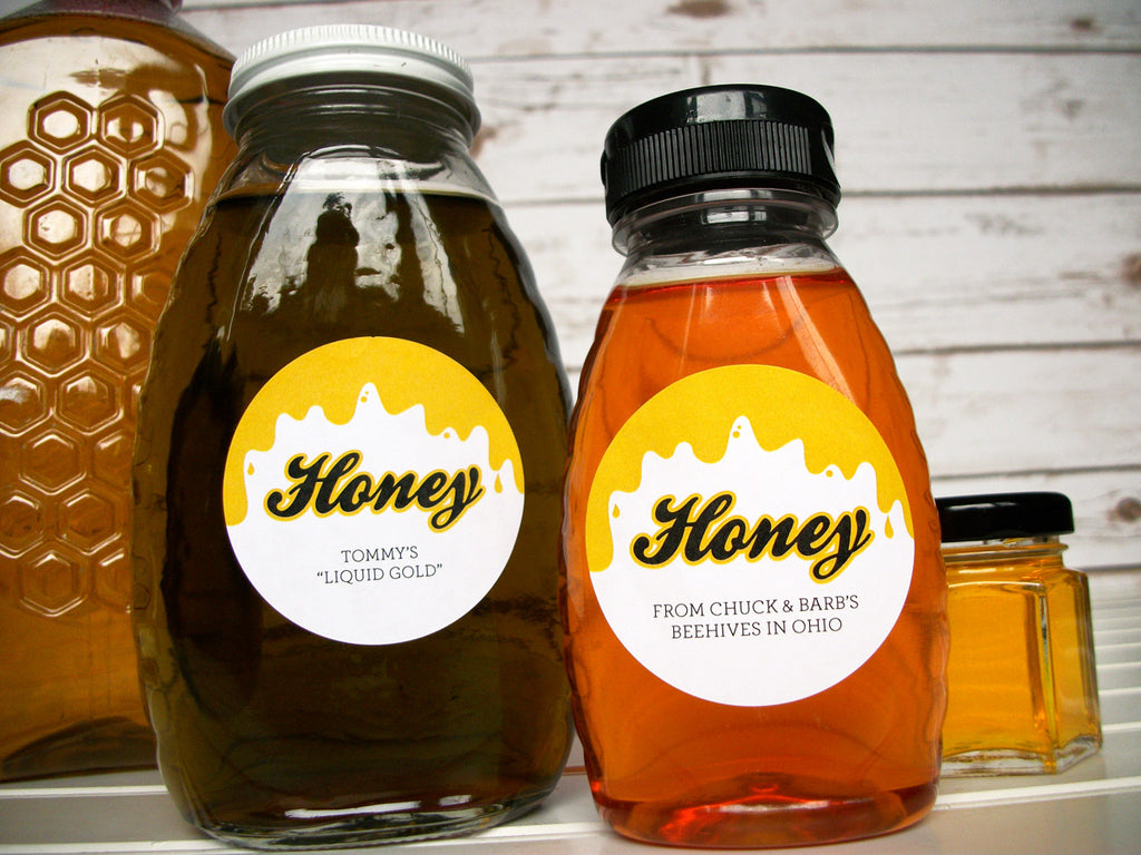 Liquid Gold Custom Honey Labels | CanningCrafts.com