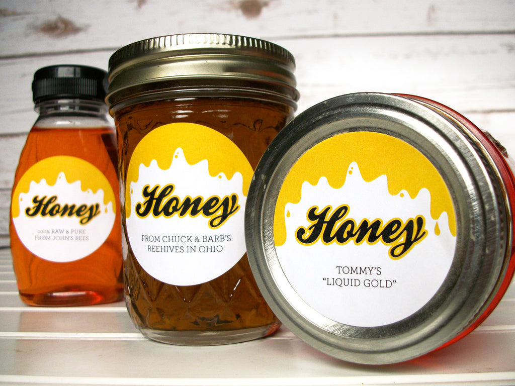 Liquid Gold Custom Honey Labels | CanningCrafts.com