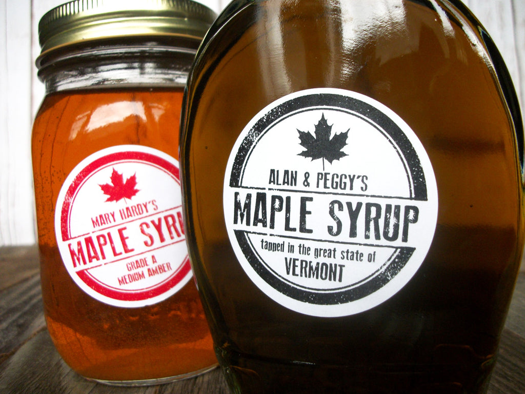 custom maple sugar labels on CanningCrafts.com