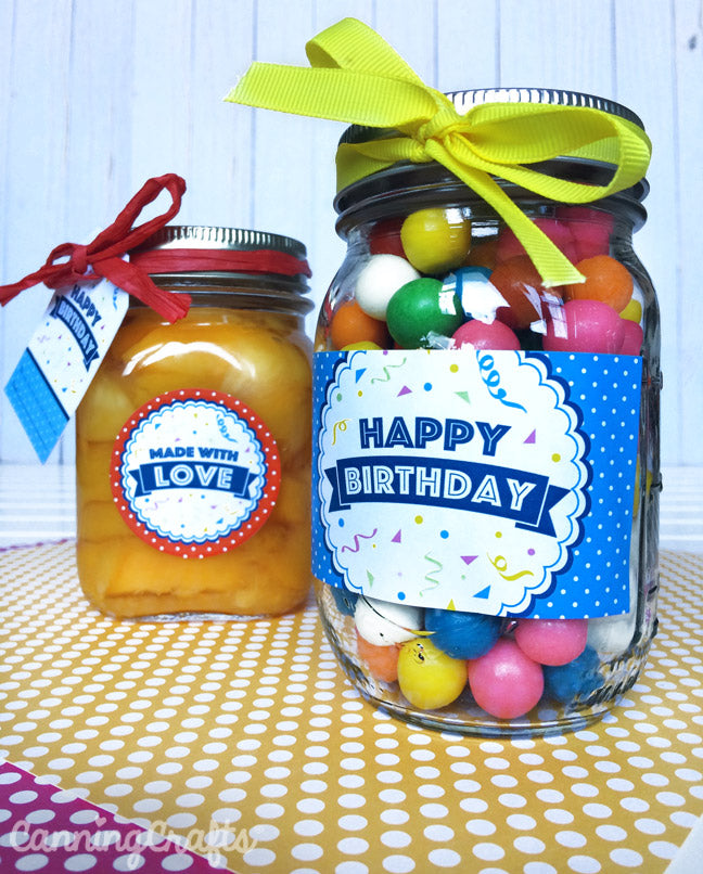 DIY Candy Mason Jars //Great Favors Free Printables - The Cottage
