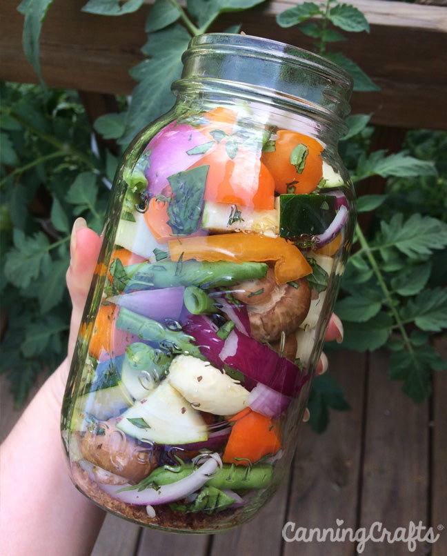 Mediterranean Refrigerator Pickles Recipe | CanningCrafts.com