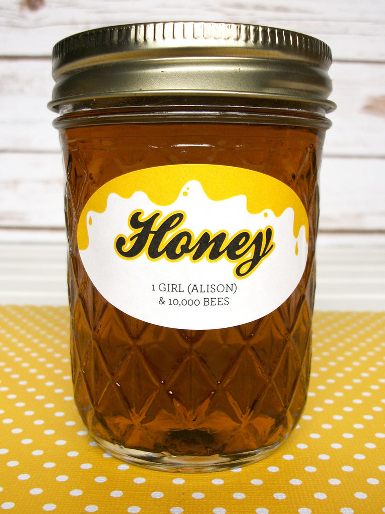 Liquid Gold Oval Custom Honey Labels | CanningCrafts.com