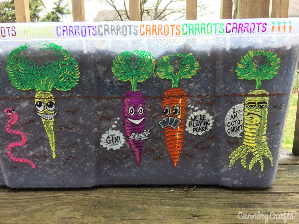Carrot Garden Container | CanningCrafts.com