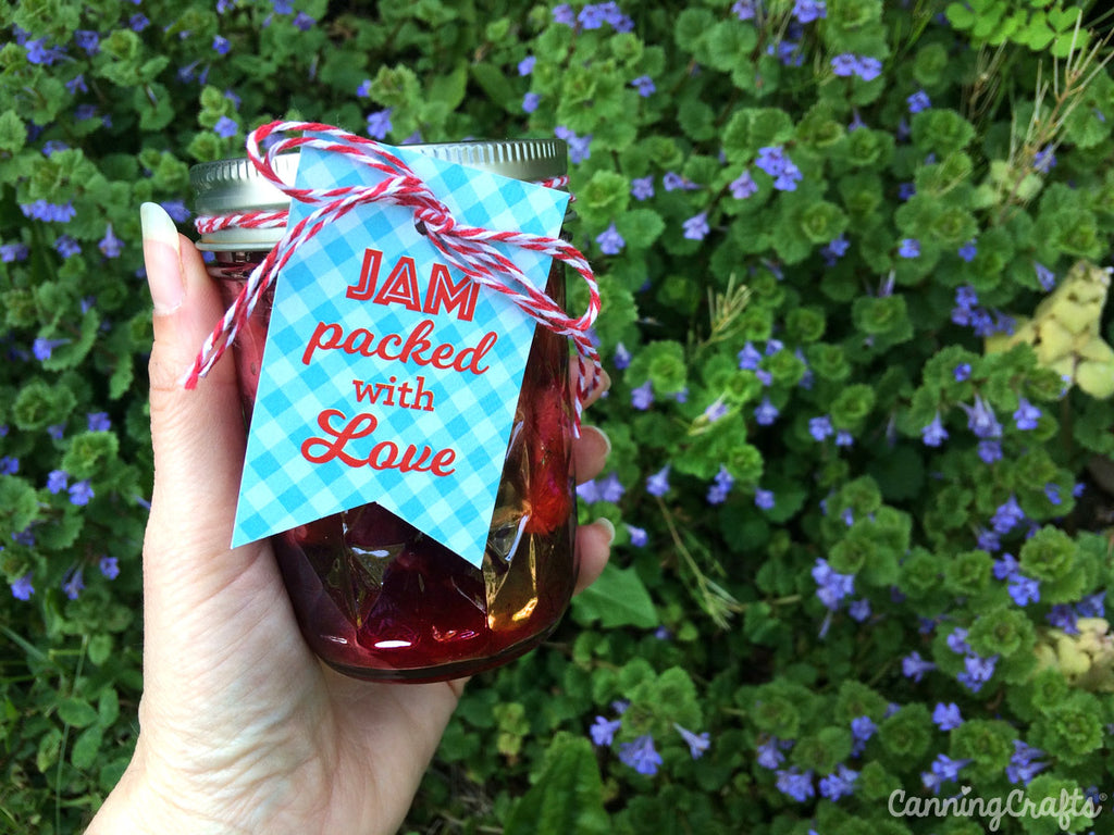 FREE Printable Strawberry Canning Labels & Hang Tags | CanningCrafts.com