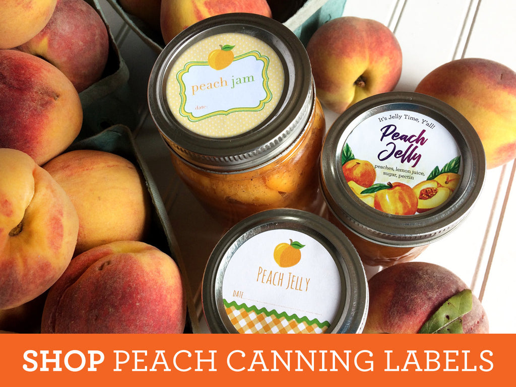 Shop all of our Peach Canning Labels on CanningCrafts.com