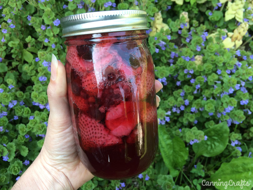 Strawberry Mixed Fruit Compote | CanningCrafts.com