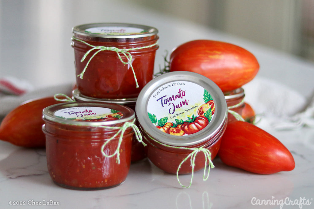 Tomato Jam with Red Wine Vinegar Canning Recipe | CanningCrafts.com