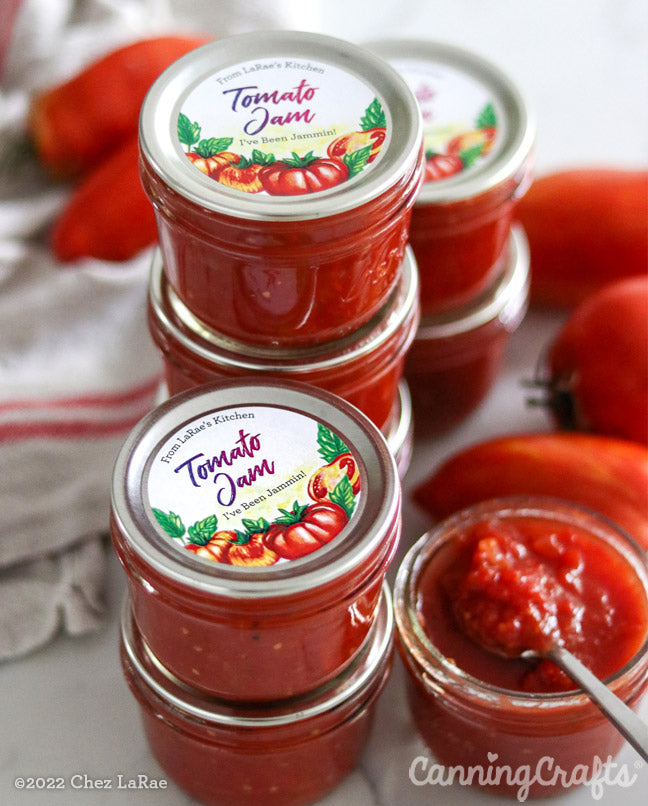 Tomato Jam with Red Wine Vinegar Canning Recipe | CanningCrafts.com