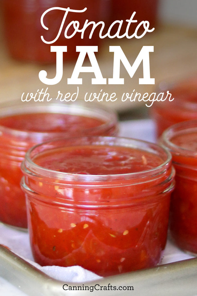 Tomato Jam with Red Wine Vinegar Canning Recipe | CanningCrafts.com