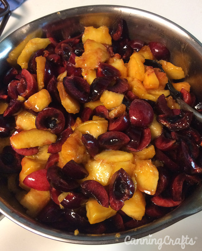  peach cherry compote canning recipe | CanningCrafts.com