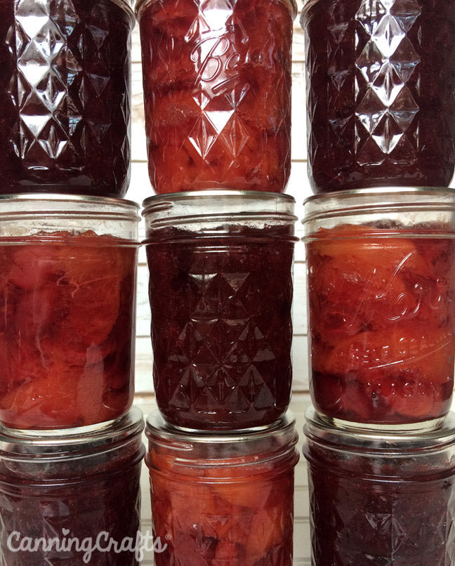 Sweet Cherry and Yellow Peach Preserves with Peach Cherry Compote | CanningCrafts.com