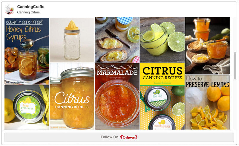 Citrus Canning Pinterest Board by CanningCrafts.com