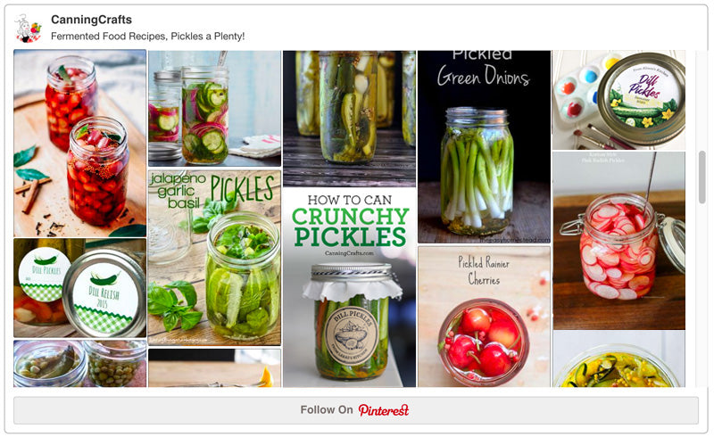 Fermented & Pickled Foods Pinterest Board