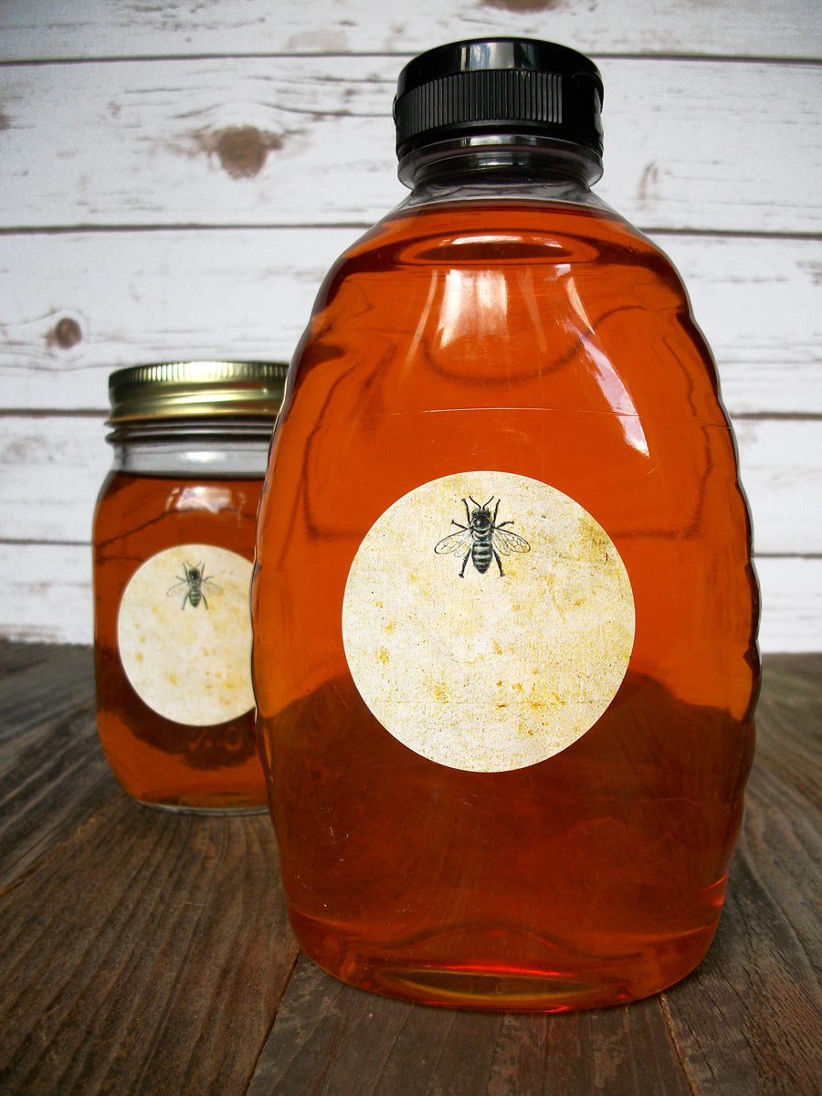 Vintage Honey Bee Bottle Labels