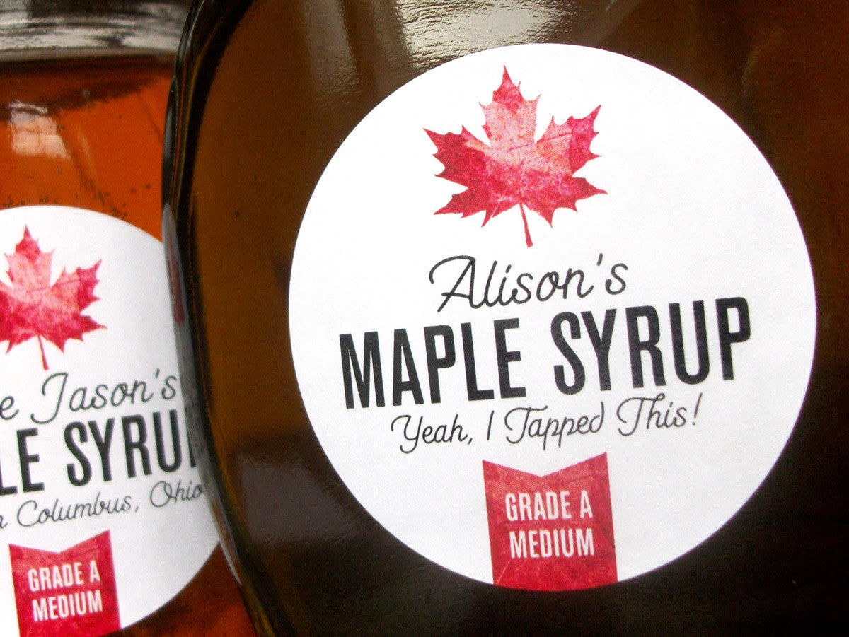 Download Custom Maple Syrup Bottle Labels for home-based maple sugarers - CanningCrafts