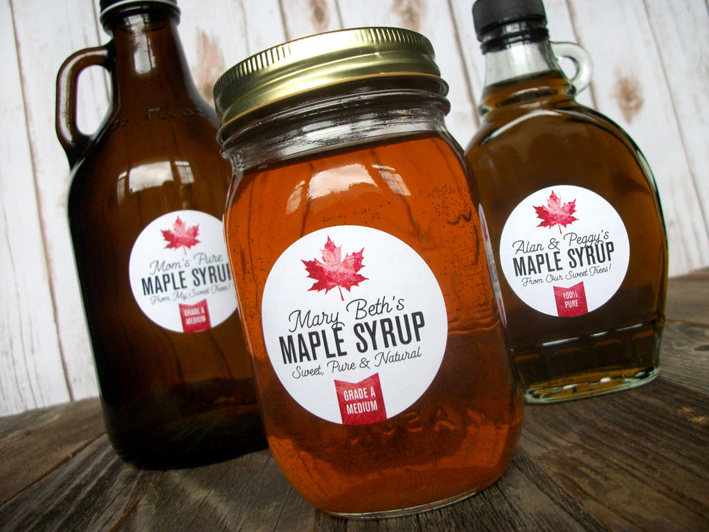 custom maple sugar labels on CanningCrafts.com