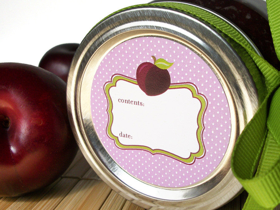 cute plum canning labels mason jar labels for home canned jam jelly