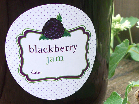 Blackberry Jam Canning Labels | CanningCrafts.com