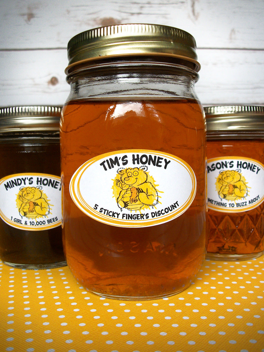 custom-cute-bear-oval-honey-jar-labels-fun-backyard-beekeeper-gifts-canningcrafts