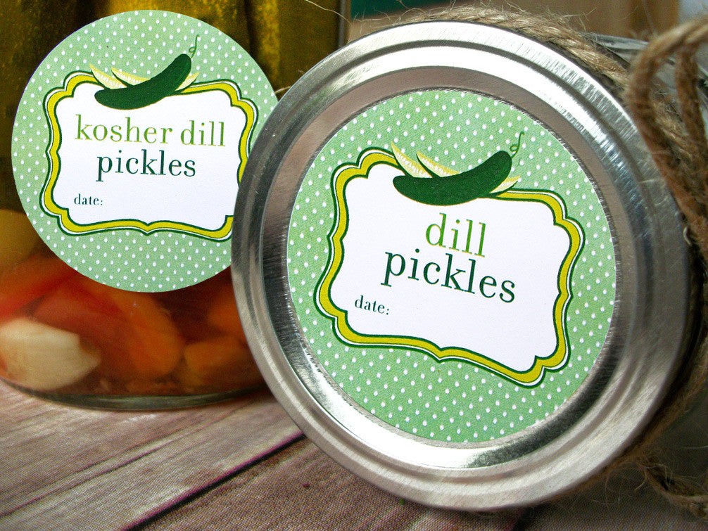 cute pickle relish canning labels for home canned